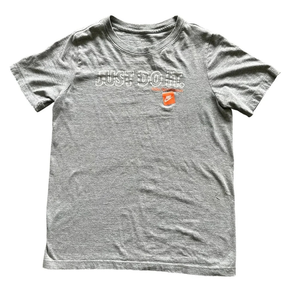 NIKE Tee Short Sleeve T-Shirt Gray Boys Size L